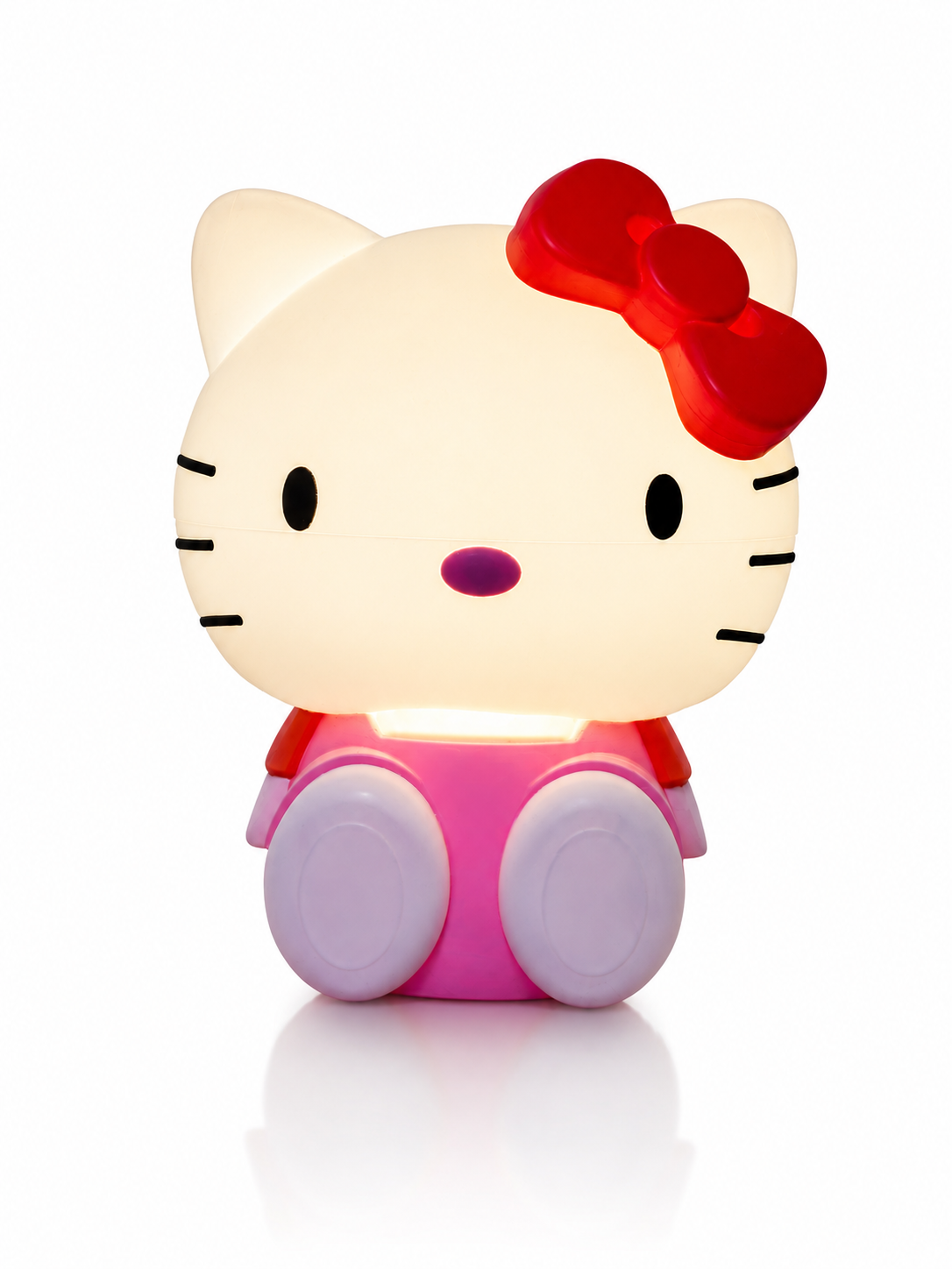 Hello Kitty LED lamp 3D print glowing pink